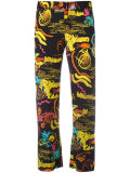 abstract print trousers