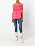 bleached hem jeans