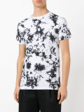 number splatter print T-shirt