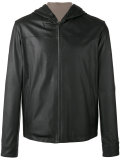 Hooded reversible jacket