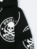 skull print hoodie