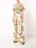 fruits print flared pants