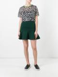 peplum mini skirt