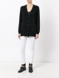 rear print cardigan