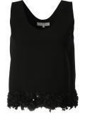 floral embroidery tank