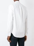 button-down collar chest logo shirt