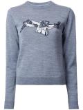 intarsia detail jumper
