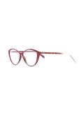 cat eye frame glasses