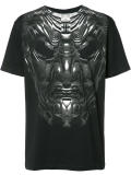 mask print T-shirt
