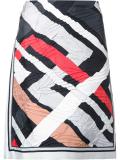 geometric print skirt