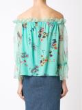 silk printed blouse