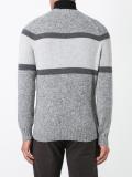 tonal crew neck jumper