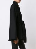 belted cape coat