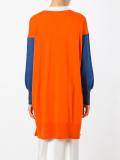 elongated buttoned cardigan