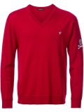 v neck fine knit jumper