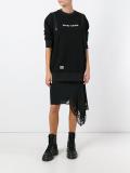 embroidered logo zip-up sweatshirt
