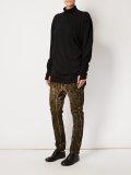 long fit turtleneck jersey