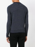 striped crew neck jumper
