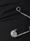 logo pins skinny trousers 