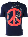 peace print T-shirt