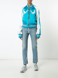 bird embroidered bomber jacket