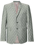 portal and anchor print blazer