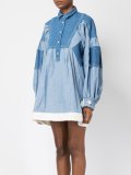 patchwork denim dress