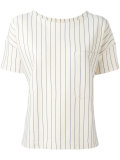 pinstripe pocket blouse 