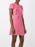 bow detail flared dress