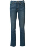 stonewashed cropped jeans