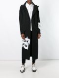 multi-print long coat