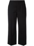 flared cropped trousers