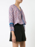 floral-print blouse