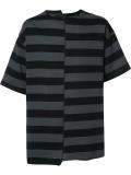 deconstructed stripe T-shirt