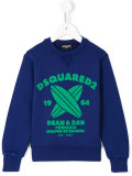surfboard print sweatshirt