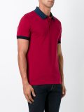 contrast collar polo shirt