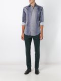 striped button down shirt