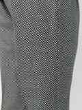 patterned three-piece suit