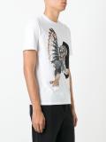 mechanical owl print T-shirt