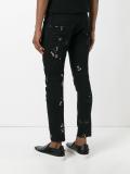paint splash skinny jeans 