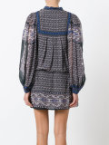 paisley print tassel tie dress