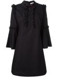 hands collar flared dress