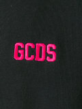 logo embroidered zipped hoodie