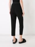 drop-crotch cropped trousers