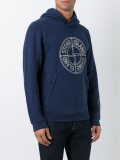 logo print hoodie