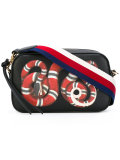 kingsnake print cross-body bag