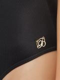 draped halterneck swimsuit