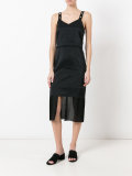 under panel pleated dress