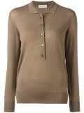 longsleeved polo shirt