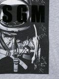 astronaut and logo print T-shirt